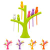 6 pieces Creative Fruit Forks Set with Colorful Bird Stand - Clarify.pk