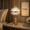 Crystal Bloom Gold-Tone Table Lamp