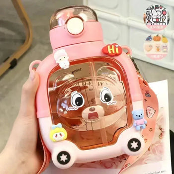 Cute Bear Water Cup for Kids - (Random color) - Clarify.pk