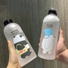 1000ml Cute Cartoon Drinkware Frosted Bear Bottles - Clarify.pk