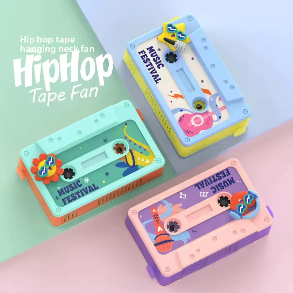 Cute Cartoon Hanging Fan Hip Hop Tape Style