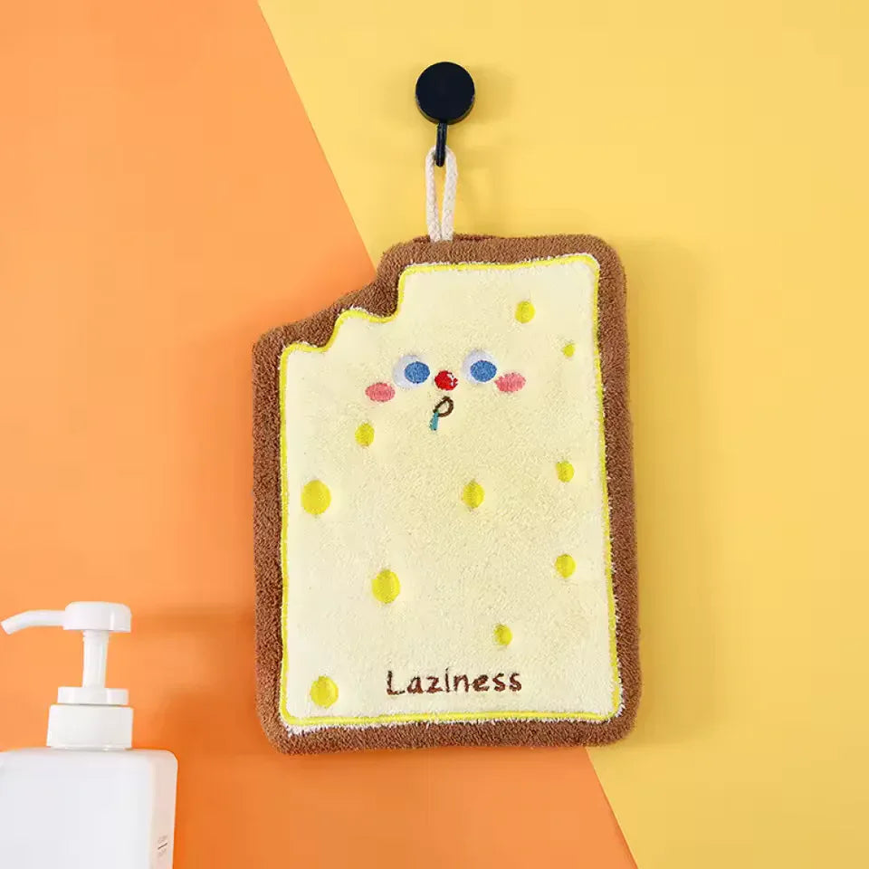 Cute Coral Velvet Hand Towels Soft Hand Wipe - Clarify.pk