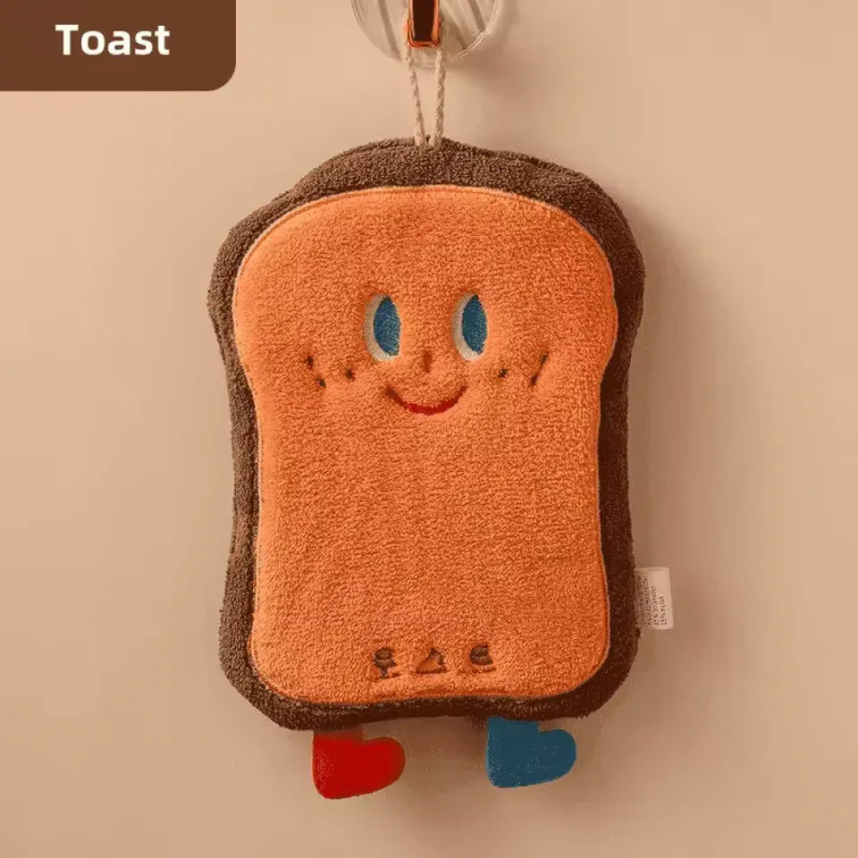 Cute Coral Velvet Hand Towels Soft Hand Wipe - Clarify.pk