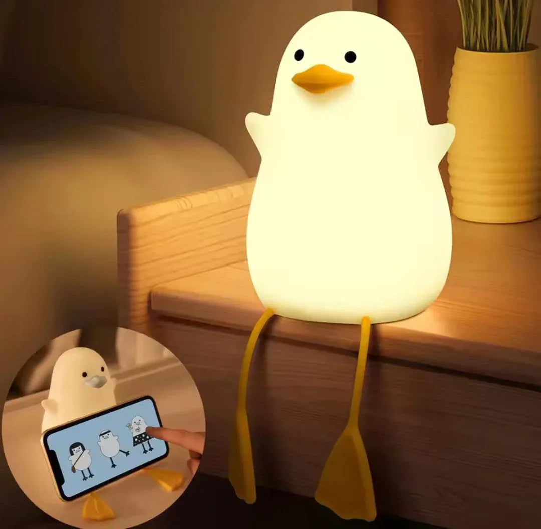Cute Duck Night Lamp - Adorable Soft Glow Light - Clarify.pk