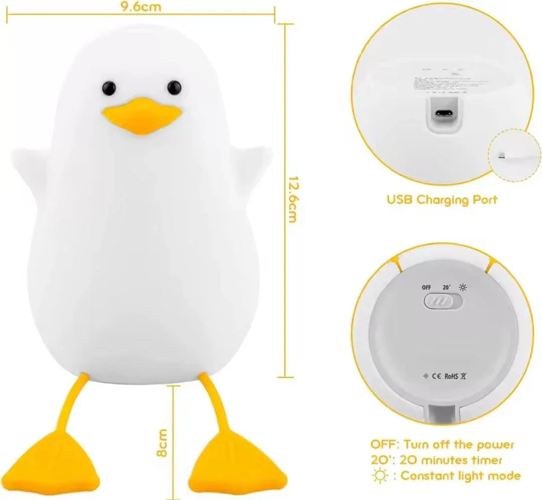 Cute Duck Night Lamp - Adorable Soft Glow Light - Clarify.pk