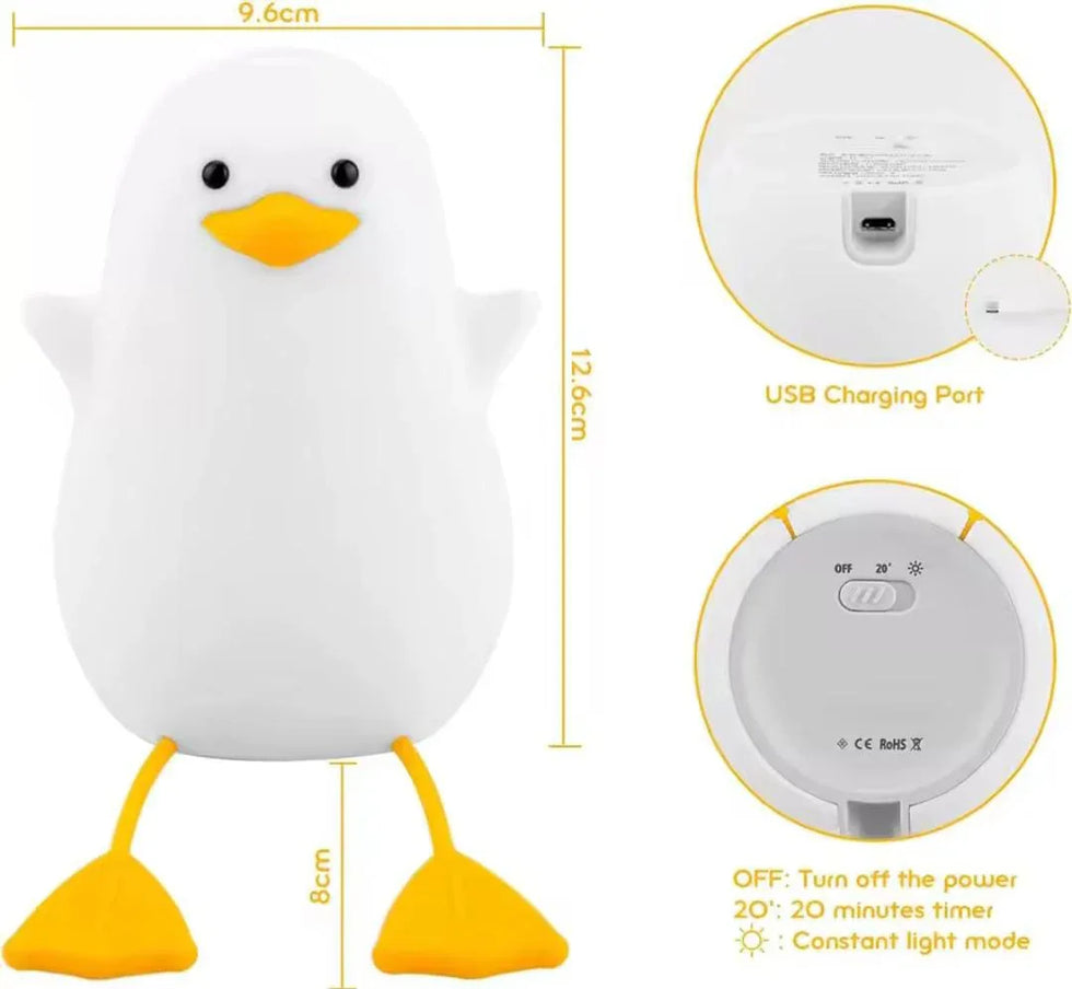 Cute Duck Night Lamp - Adorable Soft Glow Light - Clarify.pk