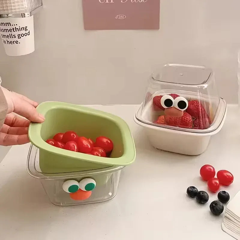 Cute Fruit Drain Basket with Water Collector