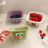 Cute Fruit Drain Basket with Water Collector - Clarify.pk