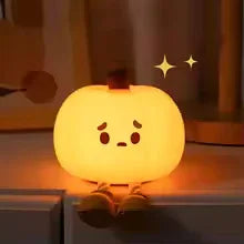 Cute Silicone Pumpkin Night Light