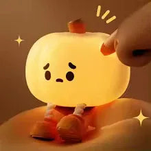 Cute Silicone Pumpkin Night Light