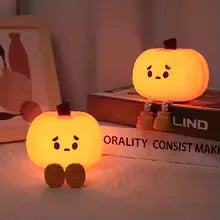 Cute Silicone Pumpkin Night Light