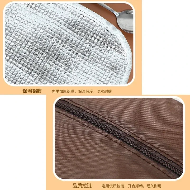 Cute Thermal Bag for Food (Random Color)