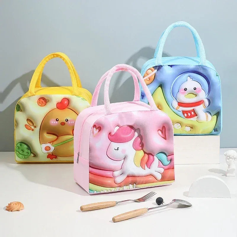 Cute Thermal Bag for Food (Random Color)