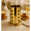 Gold Metal Cutlery Holder for Countertop - Clarify.pk