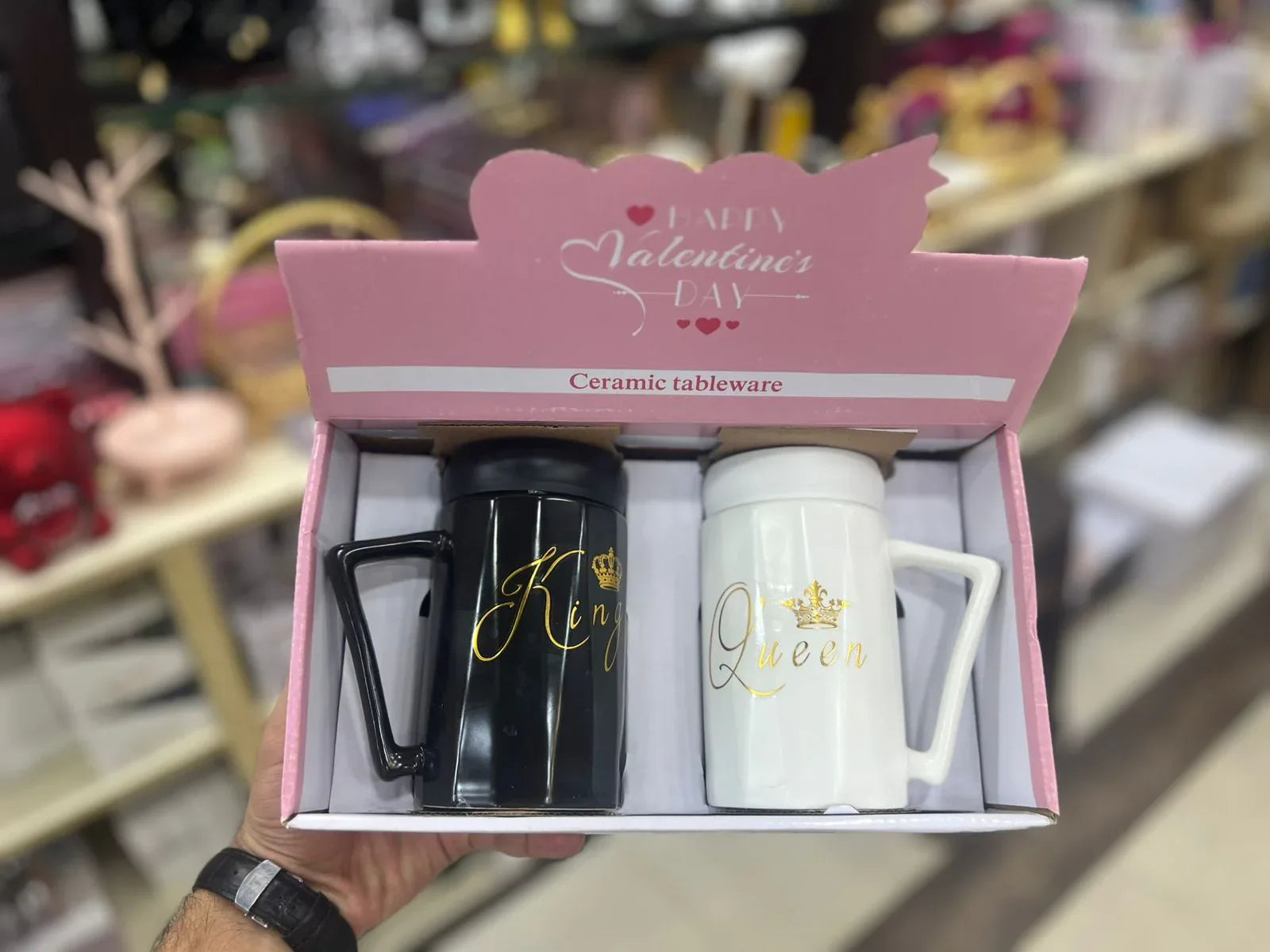 Couple Gift Mug Set – King & Queen Print - Clarify.pk