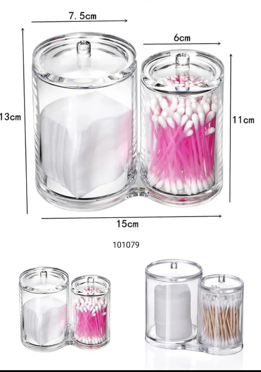 Acrylic Cotton Bird Holder – Stylish Cotton Swab Organizer - Clarify.pk