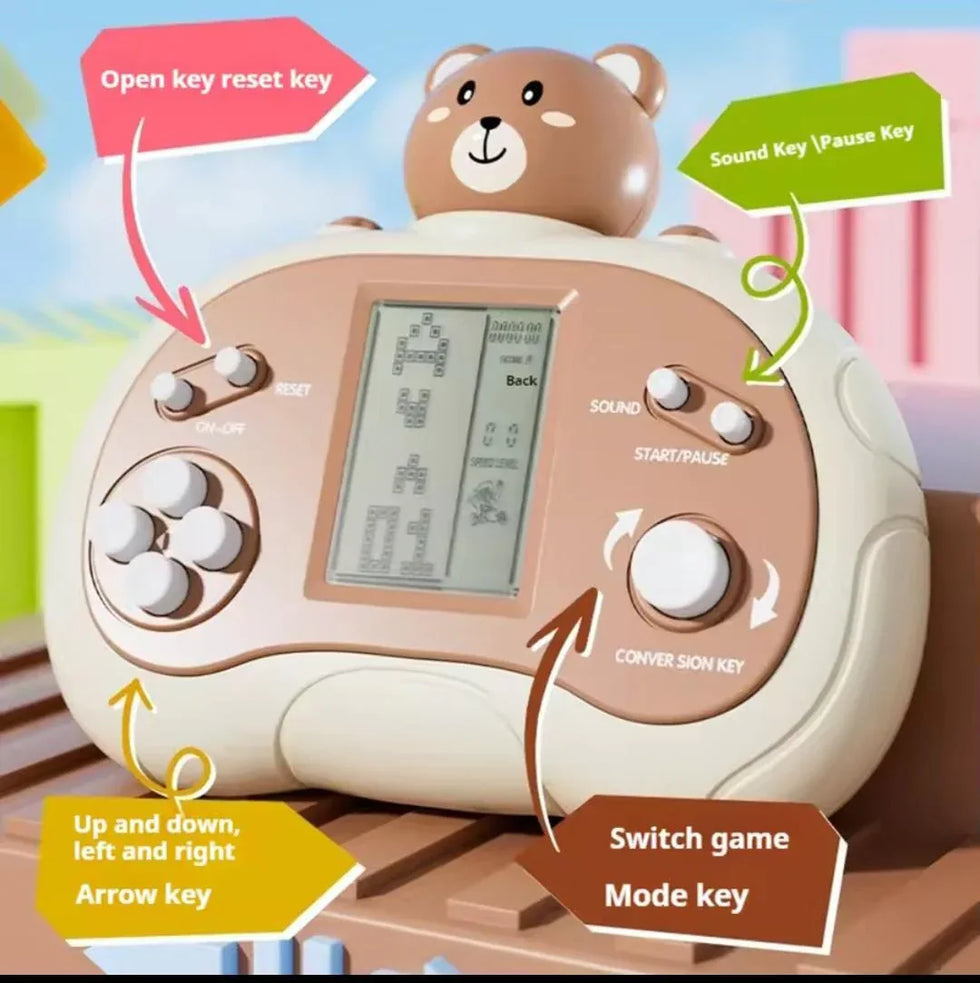 Classic Square Handheld Game Console – Cell Operated - Clarify.pk