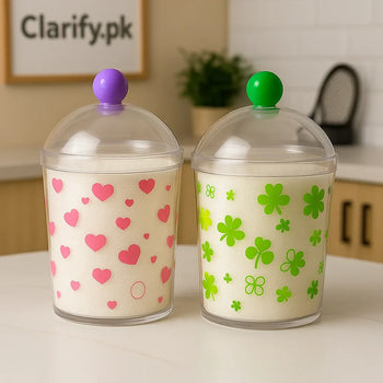 Acrylic Sugar Pot 500g – Transparent Airtight Jar - Clarify.pk