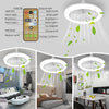 LED Ceiling Fan with Remote Control & Dimmable Light