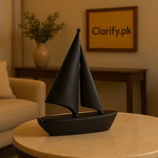 Fiber Ship Decoration Showpiece – Premium Home & Office Decor - Clarify.pk
