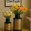 2-Piece Metal Vase Set – Small & Large Home Décor (Without Flowers) - Clarify.pk