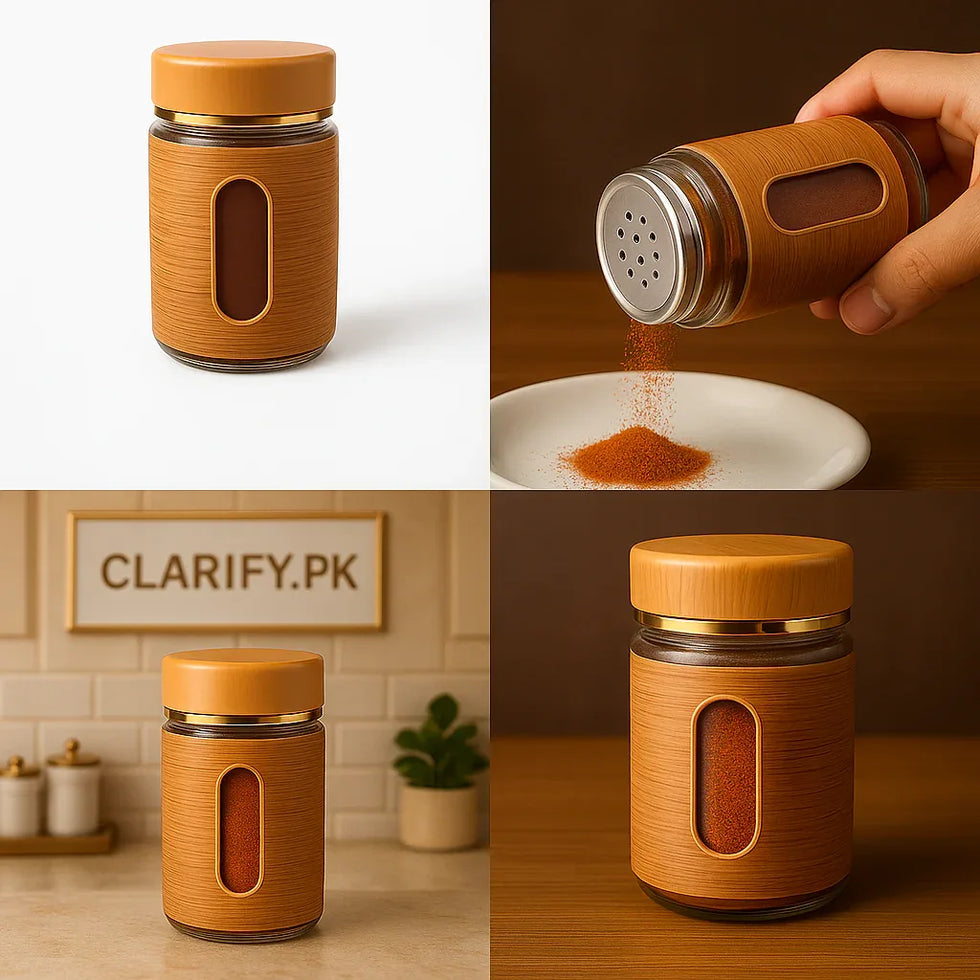 Glass Salt & Pepper Container – Kitchen Spice Shaker