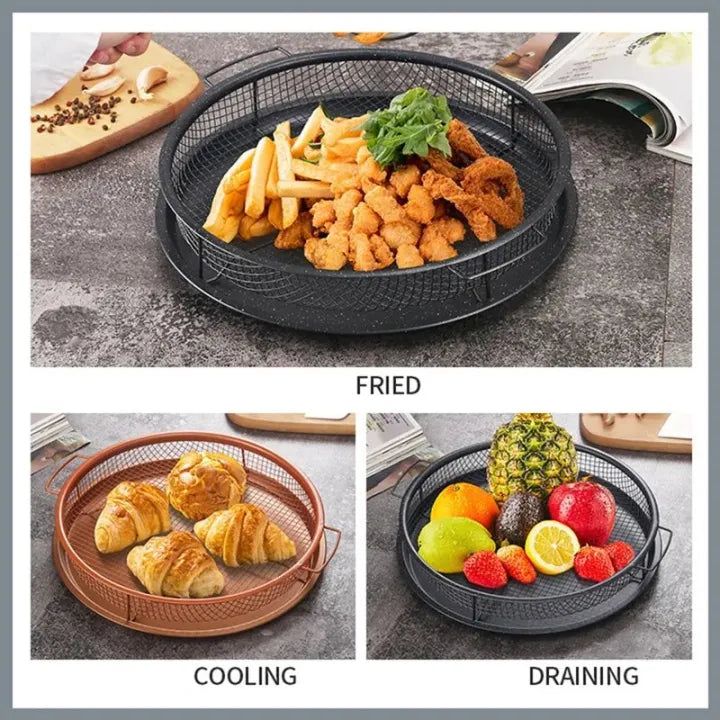 Deluxe Oven Air Fryer Basket & Crisper Tray