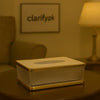 Acrylic Tissue Box with Wooden Base – Modern Dispenser - Clarify.pk
