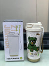 Stylish Green Bear Vacuum Mug – 520ml - Clarify.pk