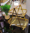 Golden 2 Tier Fruit Basket Stand – Elegant Gold Organizer