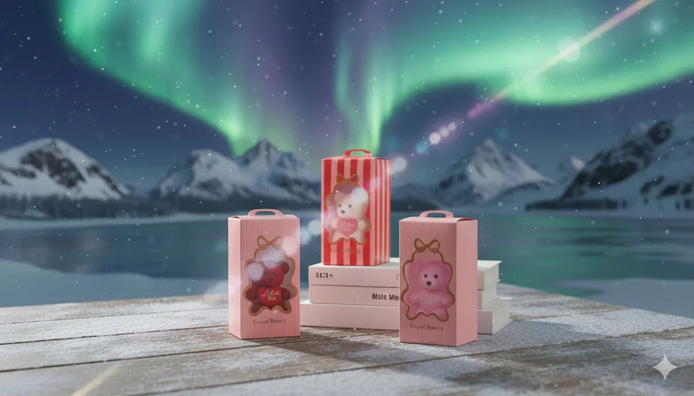 Cute Mini Gift Box with Teddy & Flowers - Trenducts.pk