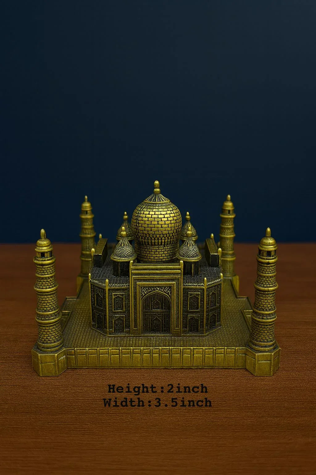 Metal Taj Mahal Model – Premium Home & Office Decorative Showpiece (Small) - Clarify.pk