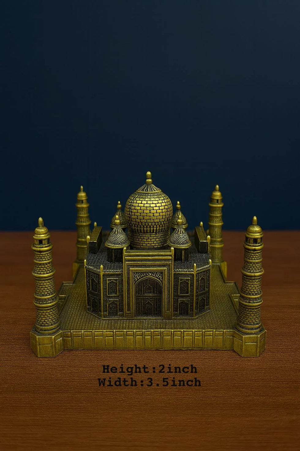 Metal Taj Mahal Model – Premium Home & Office Decorative Showpiece (Small)