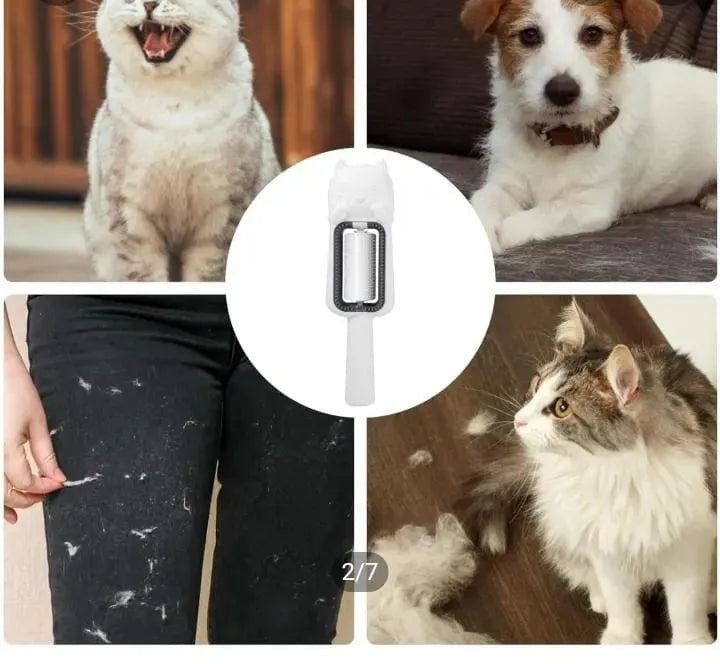 PurrGroom 4-in-1 Multifunctional Silicone Pet Grooming & Cleaning Brush