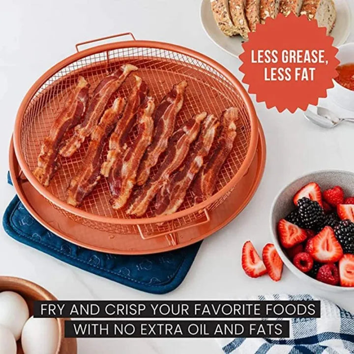 Deluxe Oven Air Fryer Basket & Crisper Tray