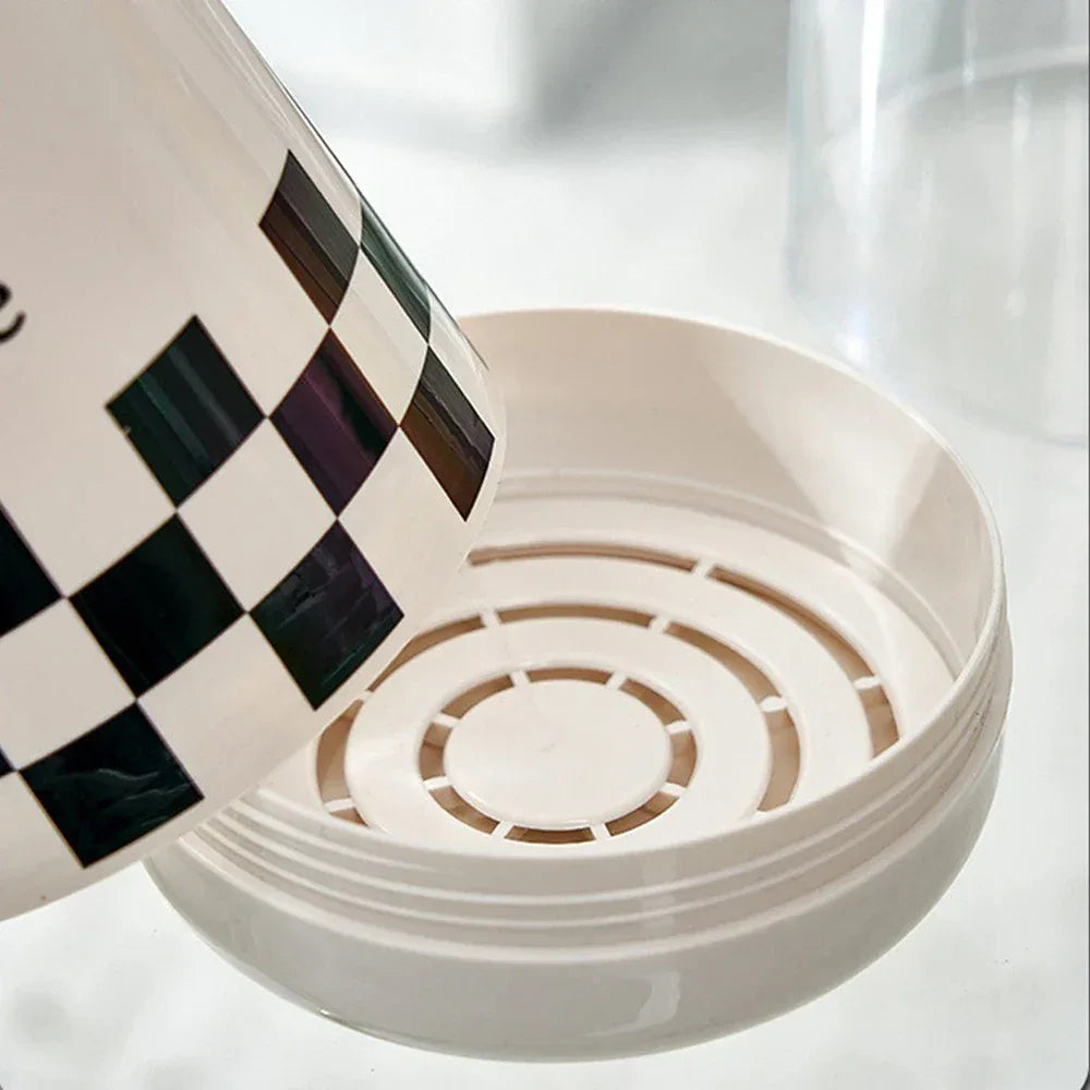 Kitchen Utensil Holder with Lid for Organized Storage