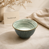 Danny Home Green Swirl Bowl - 4.75 Inch