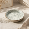 Danny Home Green Swirl Deep Plate - 8 Inch