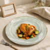 Danny Home Green Swirl Flat Plate - 2 Sizes