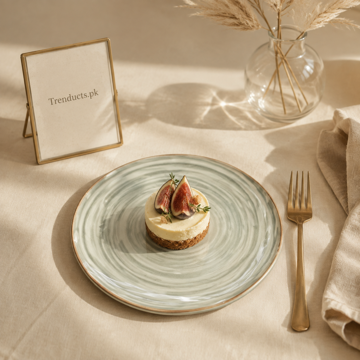 Danny Home Green Swirl Flat Plate - 2 Sizes