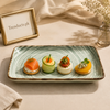 Danny Home Green Swirl Rectangular Plate