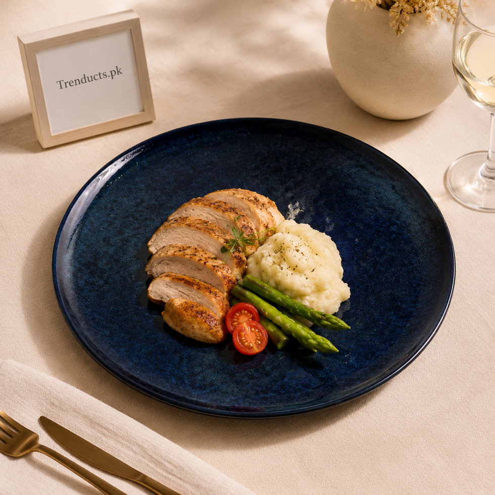 Danny Home Dark Blue Flat Plate