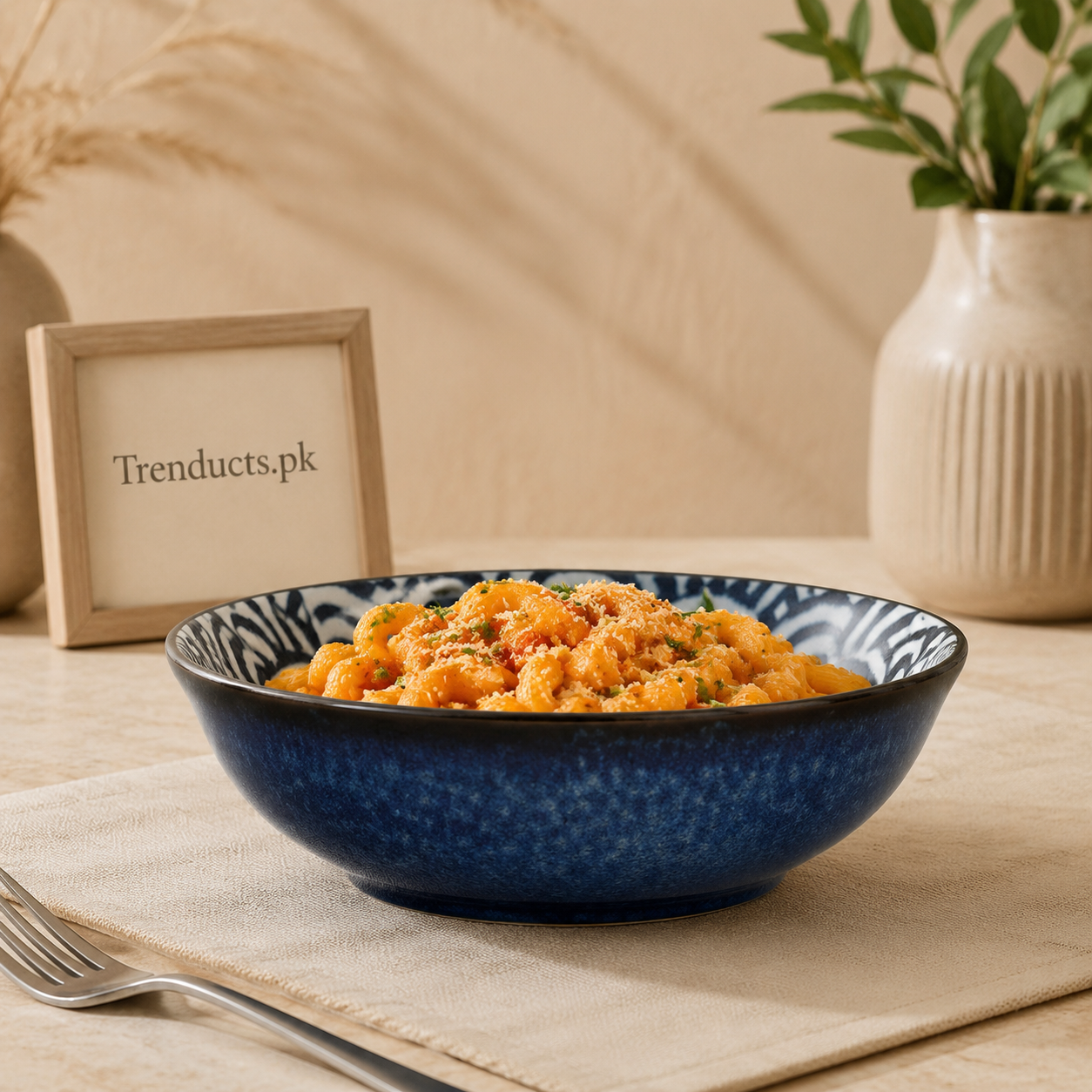 Danny Home Blue Wave Deep Plate - 8 Inch