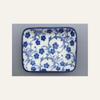 Danny Home Blue Flower Rectangular Dish - 3.75 Inch