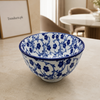 Danny Home Blue Flower Bowl - 6 Inch