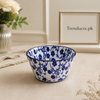 Danny Home Blue Flower Cake Bowl - 3.75 Inch