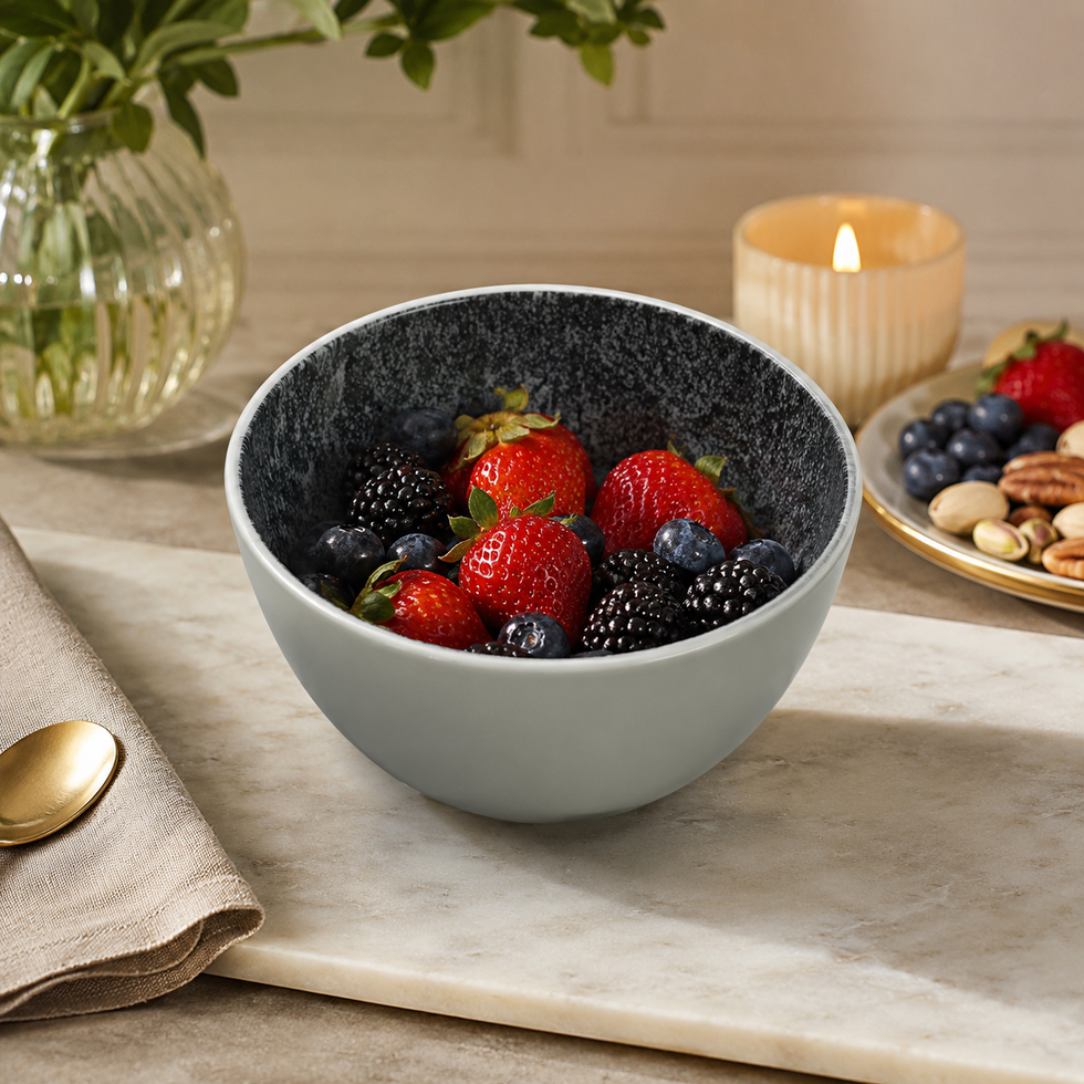 Danny Home Charcoal Texture 4.75-Inch Bowl