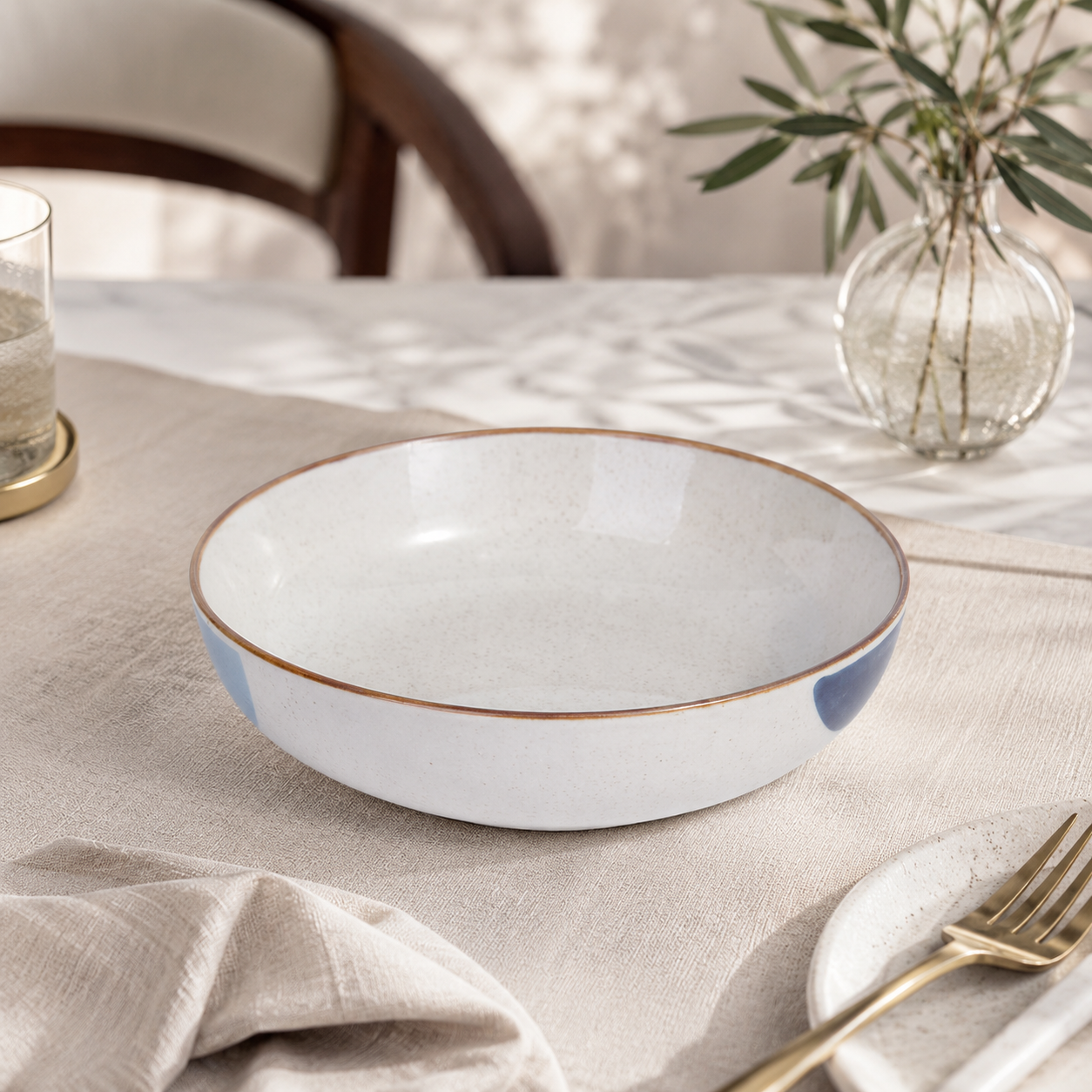 Danny Home Color Block 8.25-Inch Deep Plate