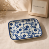 Danny Home Blue Flower Dessert Plate - 5.8 Inch