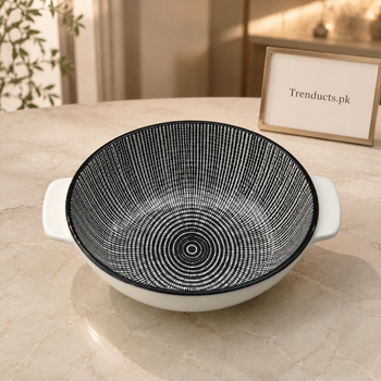 Danny Home Dot Line Casserole Bowl - 9 Inch premium hero view